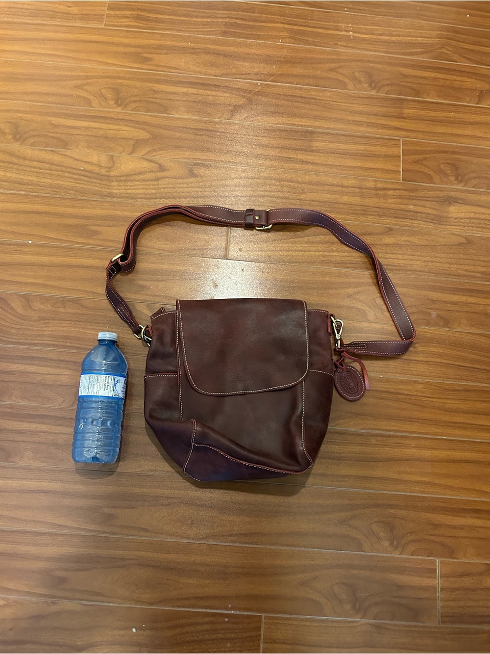Leather bag from Roots